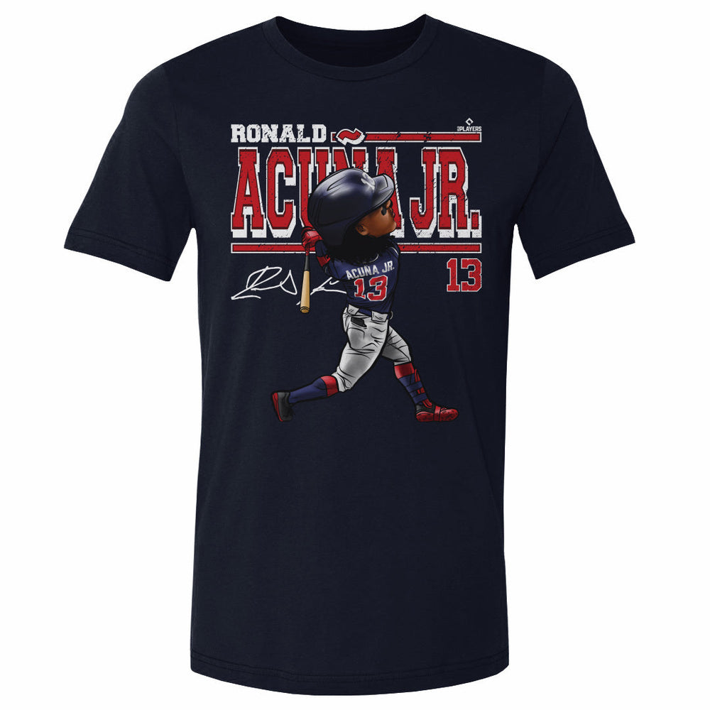 Ronald Acuna Jr. Cartoon WHT (ONLINE ORDER ONLY)