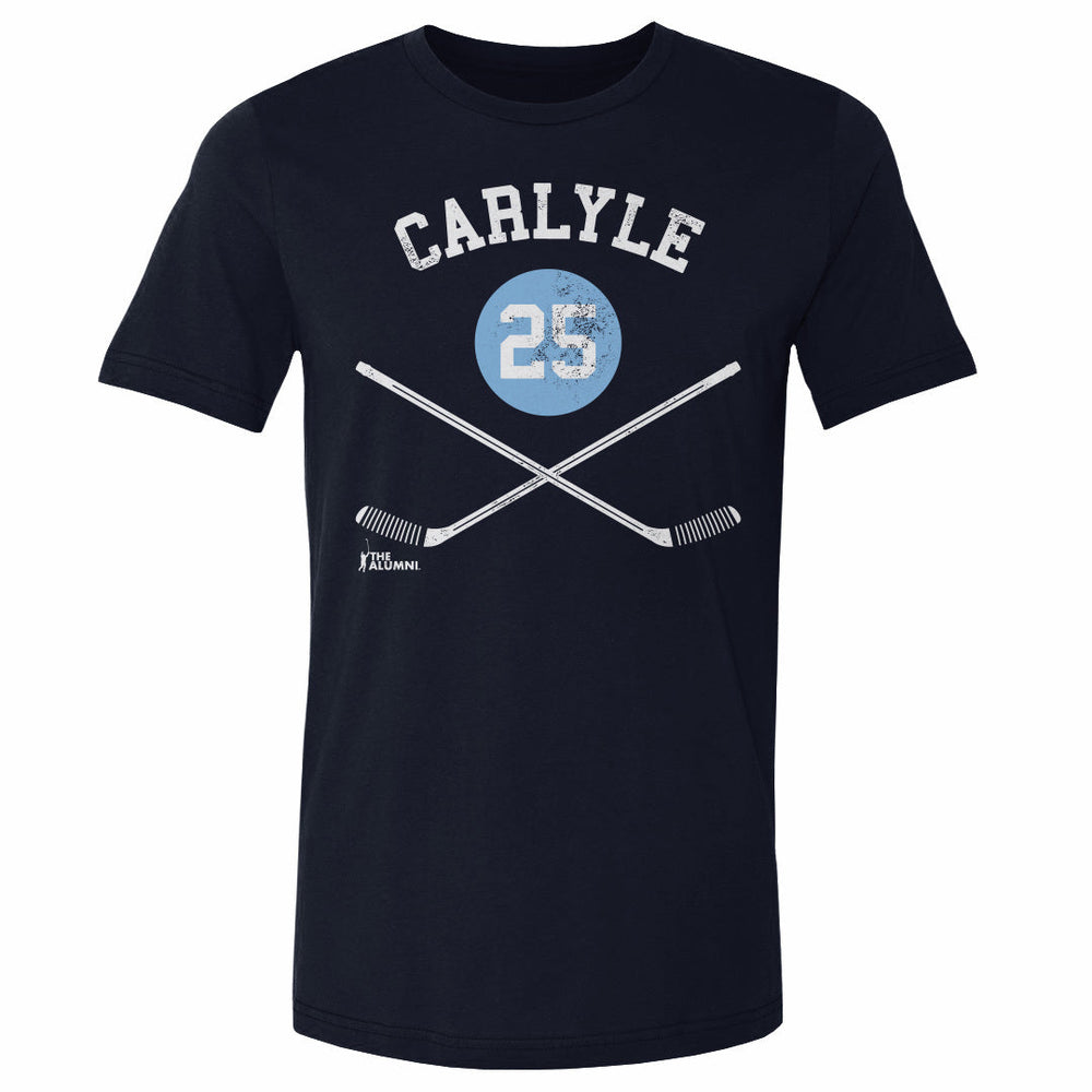 Randy Carlyle Pittsburgh 25 Sticks WHT