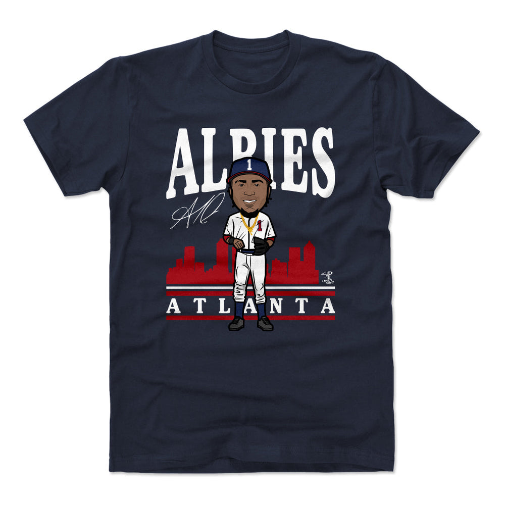 Ozzie Albies Toon R WHT (ONLINE ORDER ONLY)