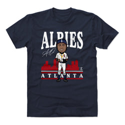 Ozzie Albies Toon R WHT (ONLINE ORDER ONLY)