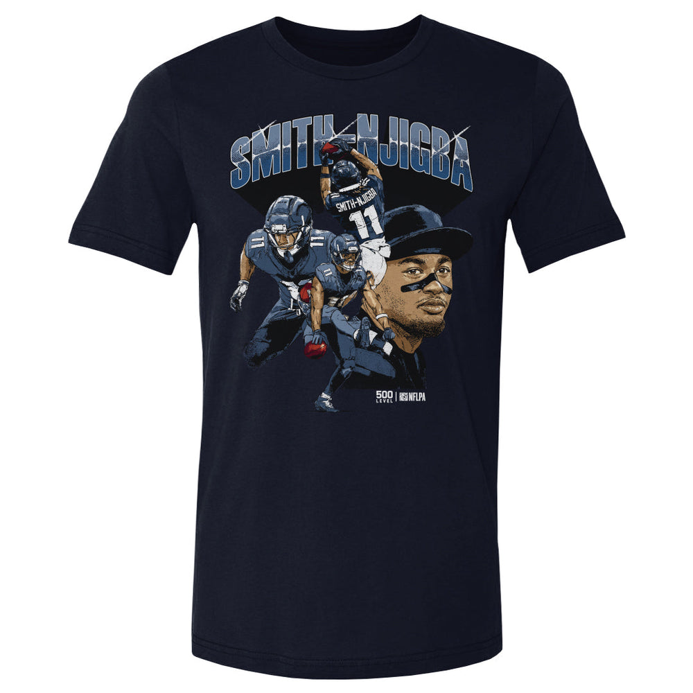 Jaxon Smith-Njigba Seattle Collage WHT (ONLINE ORDER ONLY)