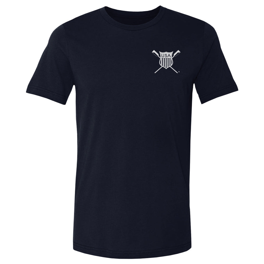 USRowing Emblem Pocket White WHT (ONLINE ORDER ONLY)
