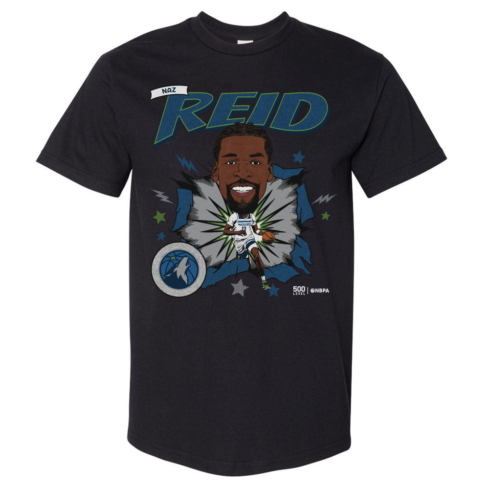 Naz Reid Minnesota Timberwolves Caricature WHT (ONLINE ORDER ONLY)
