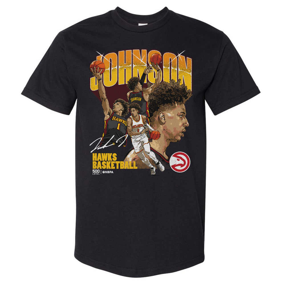 Jalen Johnson Atlanta Hawks Collage WHT (ONLINE ORDER ONLY)