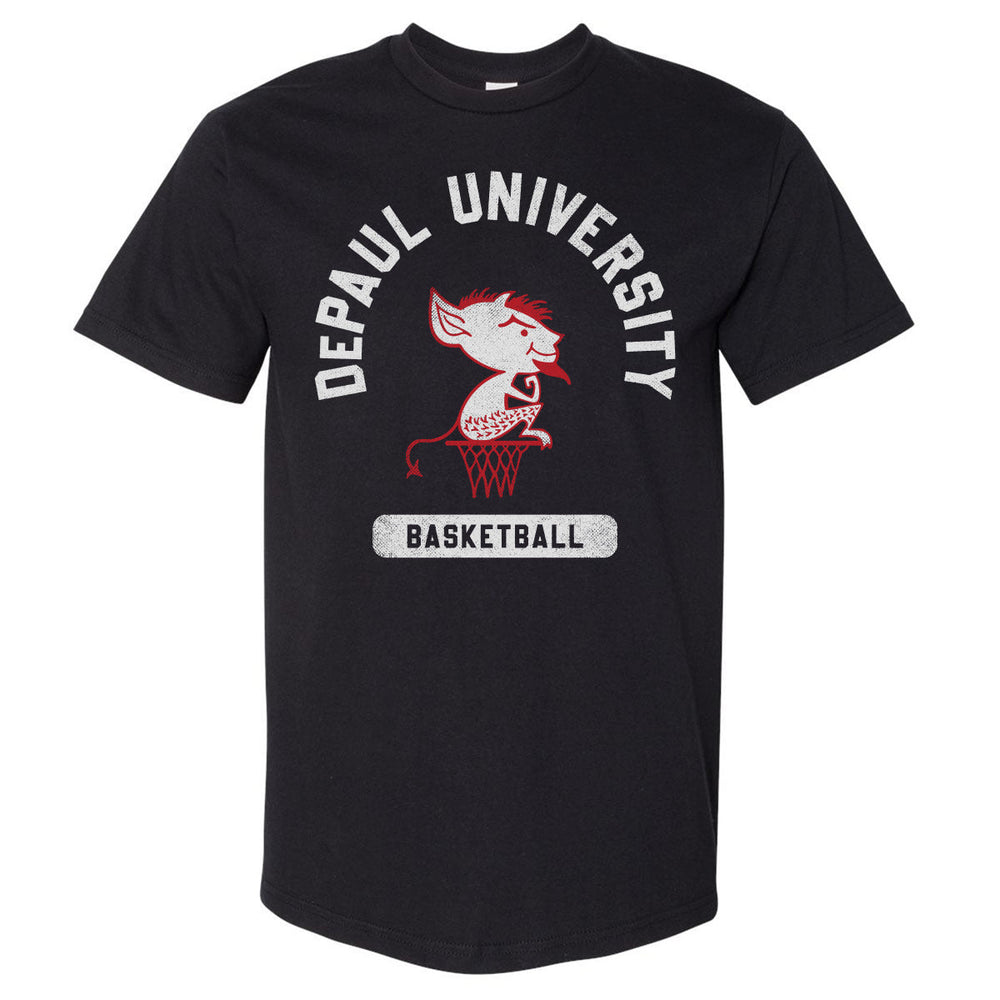 DePaul Blue Demons Mascot Basketball WHT