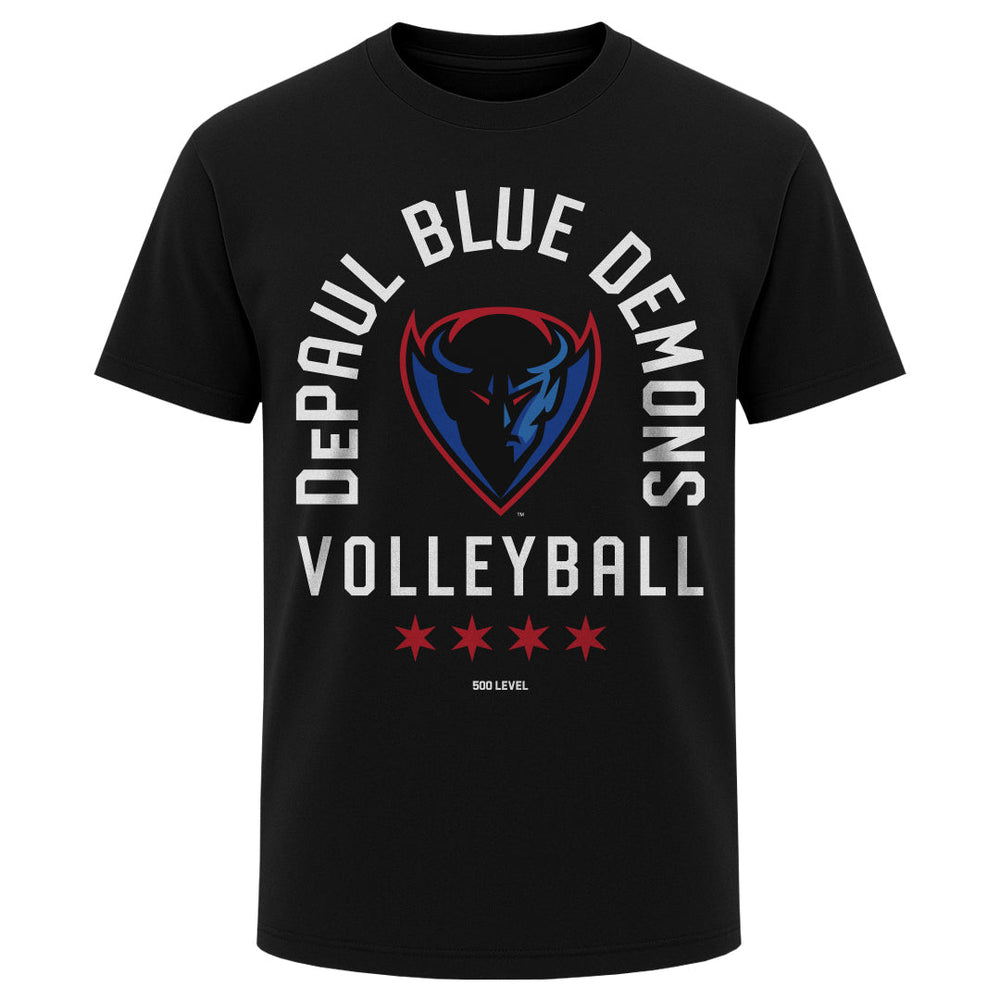 DePaul Blue Demons Volleyball Arc WHT