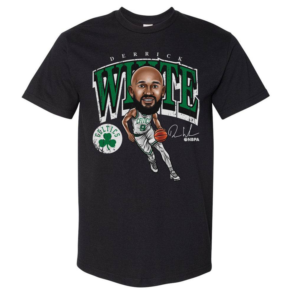 Derrick White Boston Celtics Cartoon WHT (ONLINE ORDER ONLY)