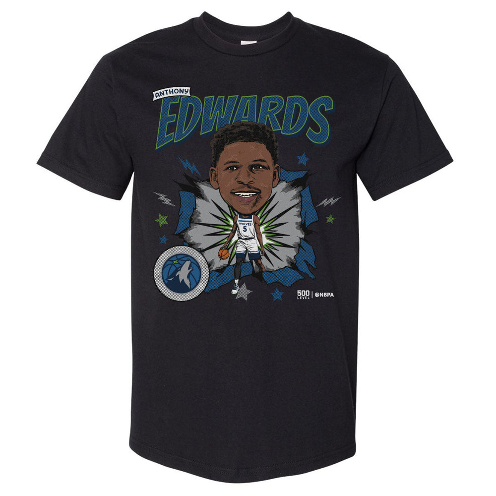 Anthony Edwards Minnesota Timberwolves Caricature Retro WHT (ONLINE ORDER ONLY)