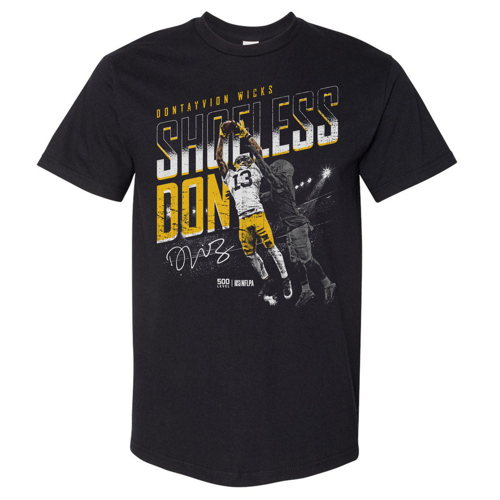 Dontayvion Wicks Green Bay Shoeless Catch WHT (ONLINE ORDER ONLY)