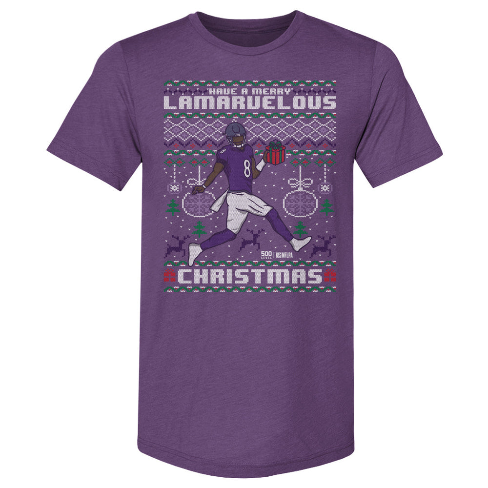 Lamar Jackson Baltimore Ugly Sweater WHT (ONLINE ORDER ONLY)