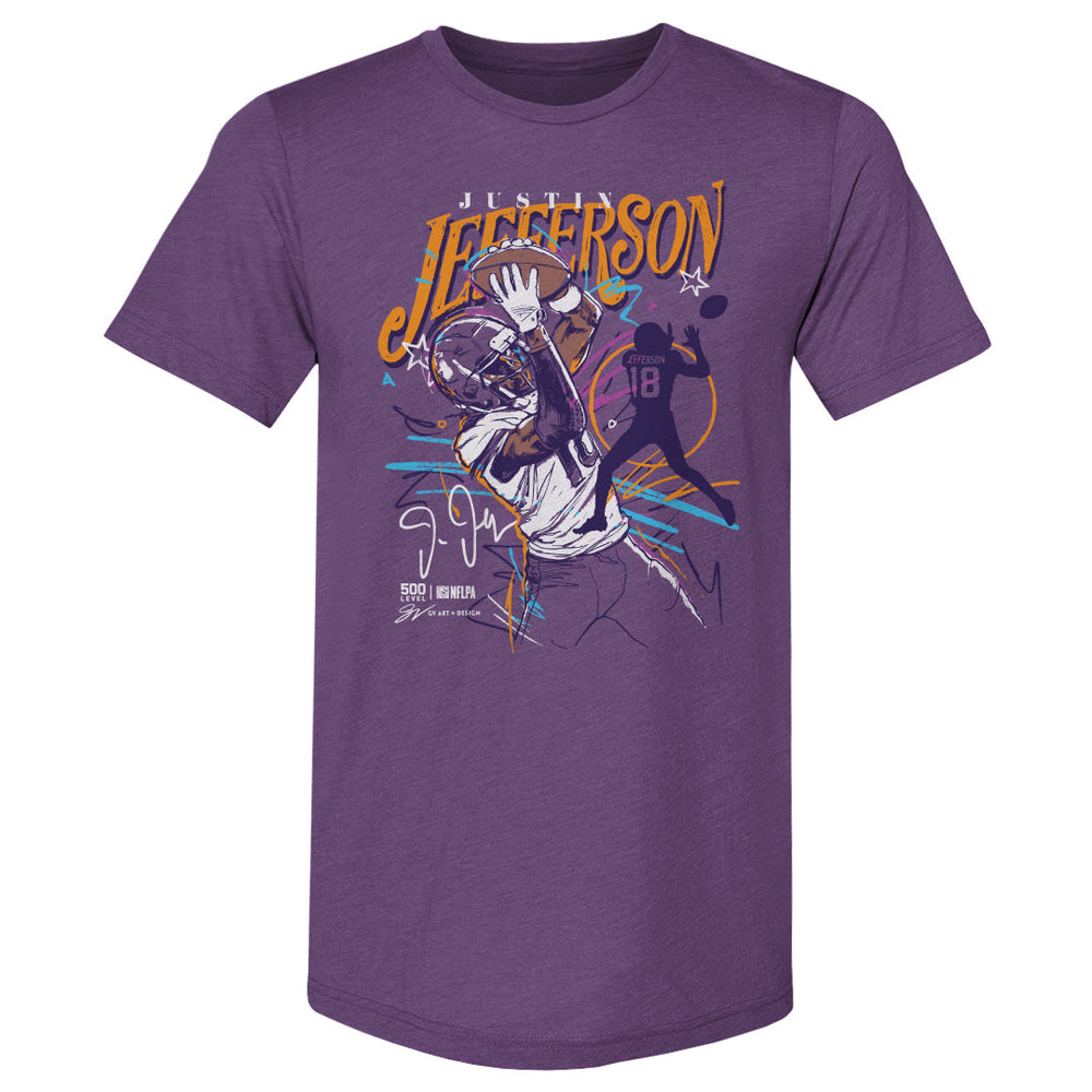 Justin Jefferson Minnesota Scribble WHT (ONLINE ORDER ONLY)