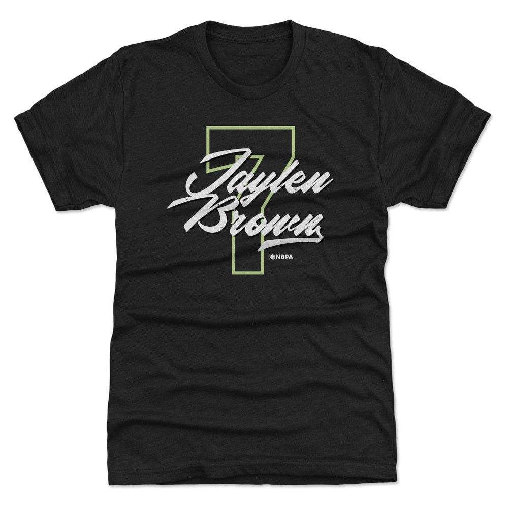 Jaylen Brown Boston Number Script WHT (ONLINE ORDER ONLY)
