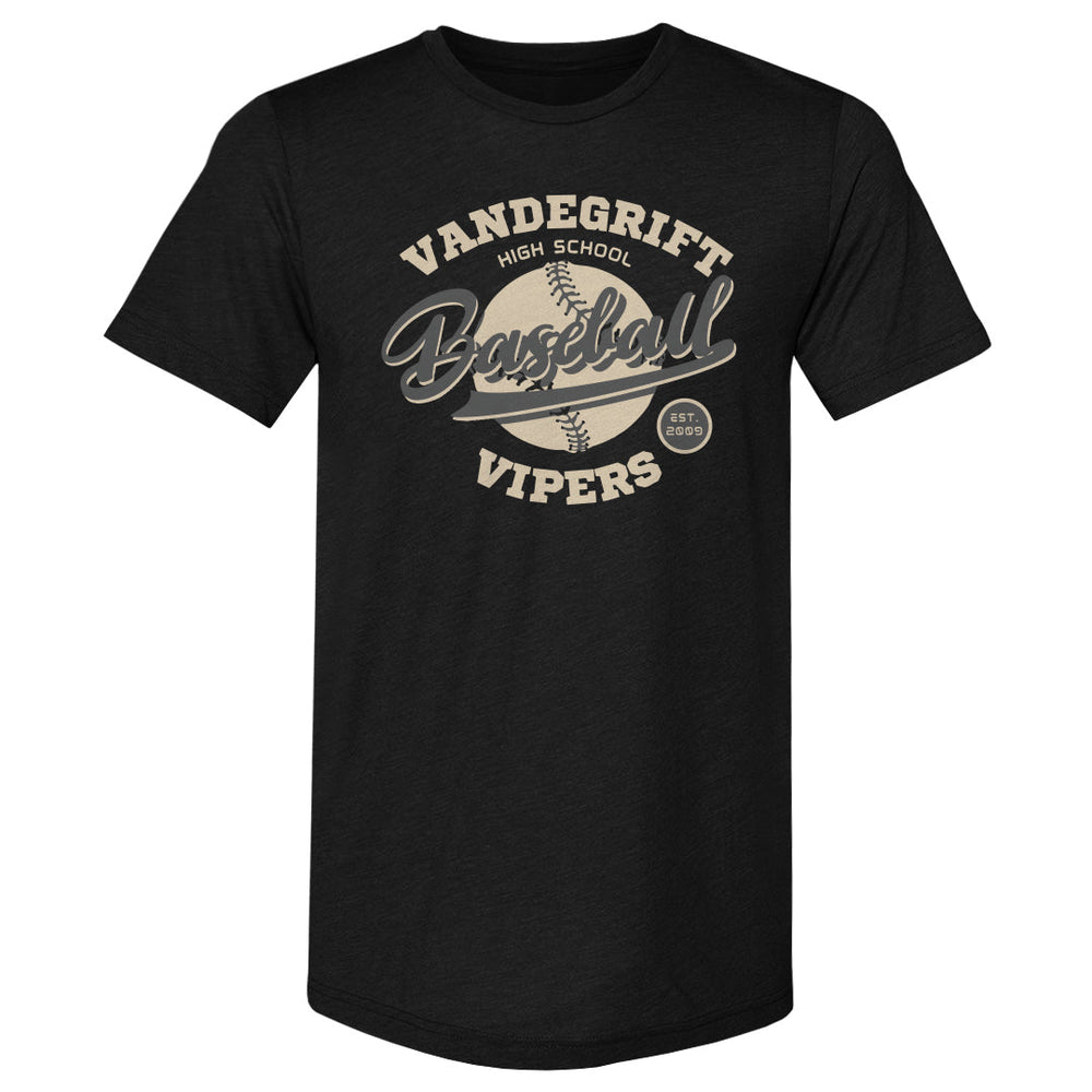 Vandegrift Crown Trio Baseball Script WHT (ONLINE ORDER ONLY)