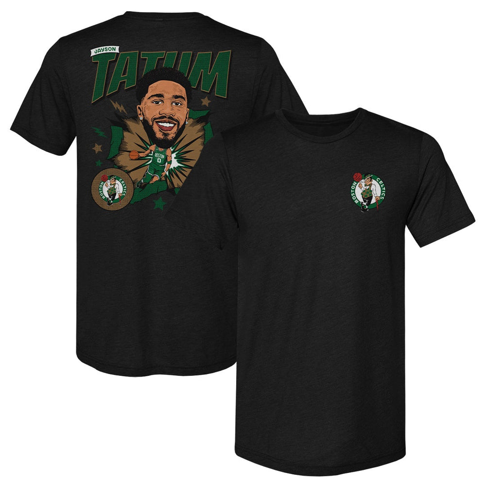 Jayson Tatum Boston Celtics Caricature F&B WHT (ONLINE ORDER ONLY)