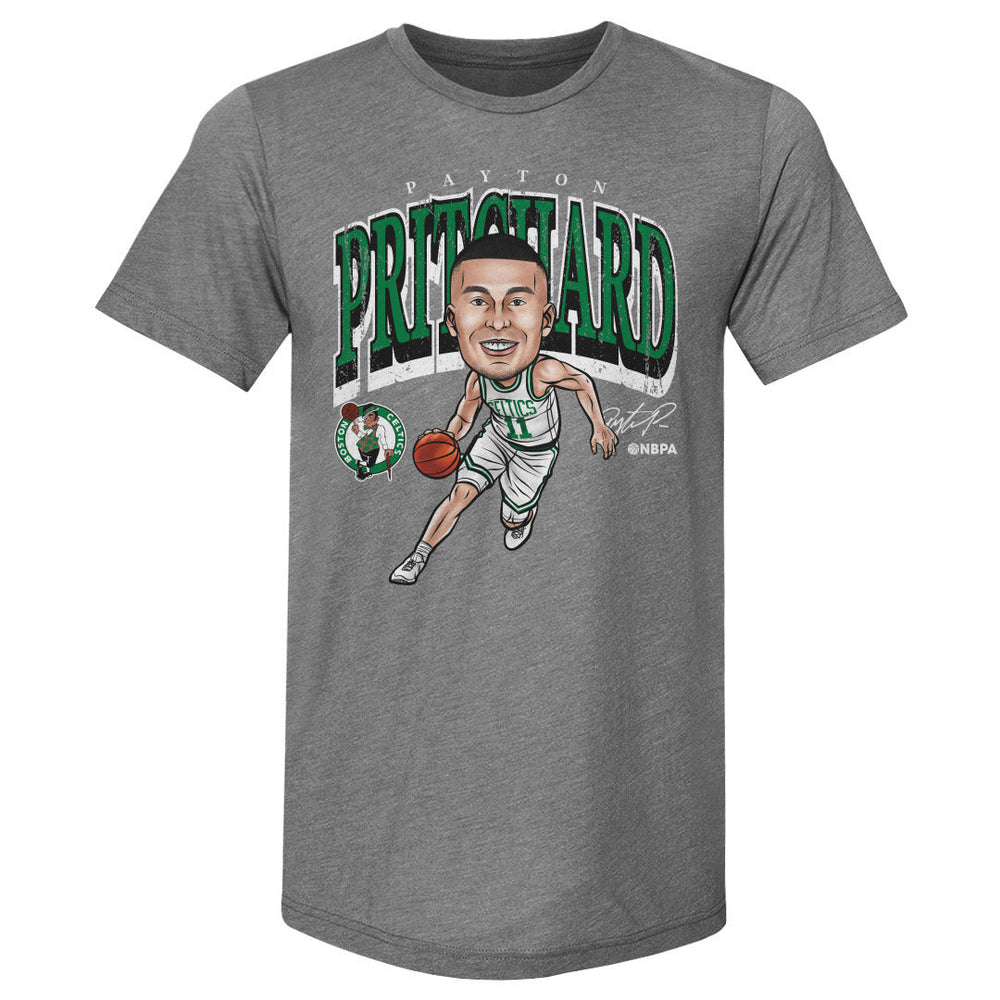 Payton Pritchard Boston Celtics Cartoon WHT (ONLINE ORDER ONLY)