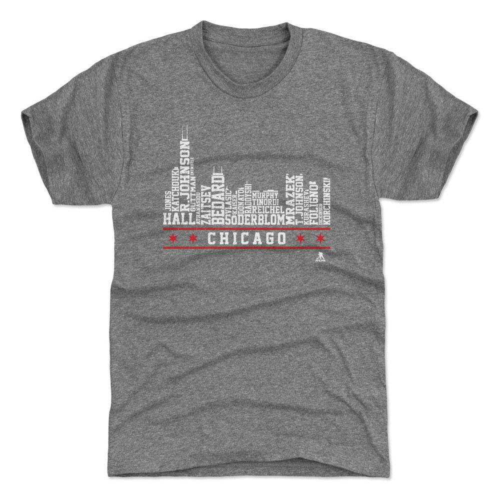 Chicago Hockey Roster Skyline 23 WHT