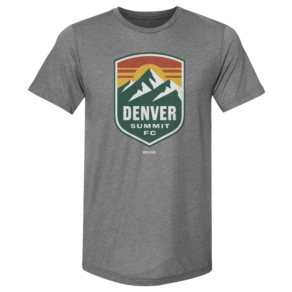 Denver Summit FC Vintage Primary Logo Gray WHT