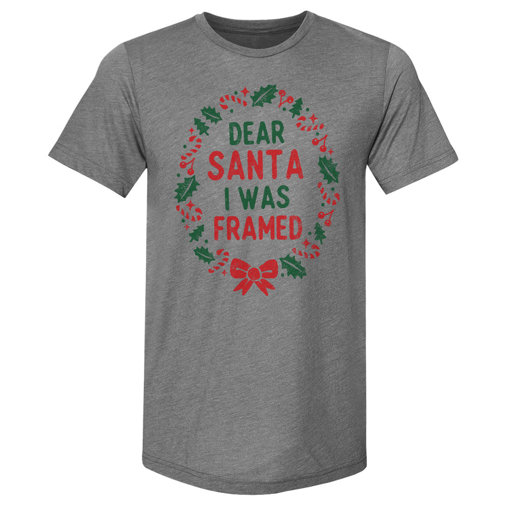 Christmas Dear Santa I Was Framed WHT (ONLINE ORDER ONLY)