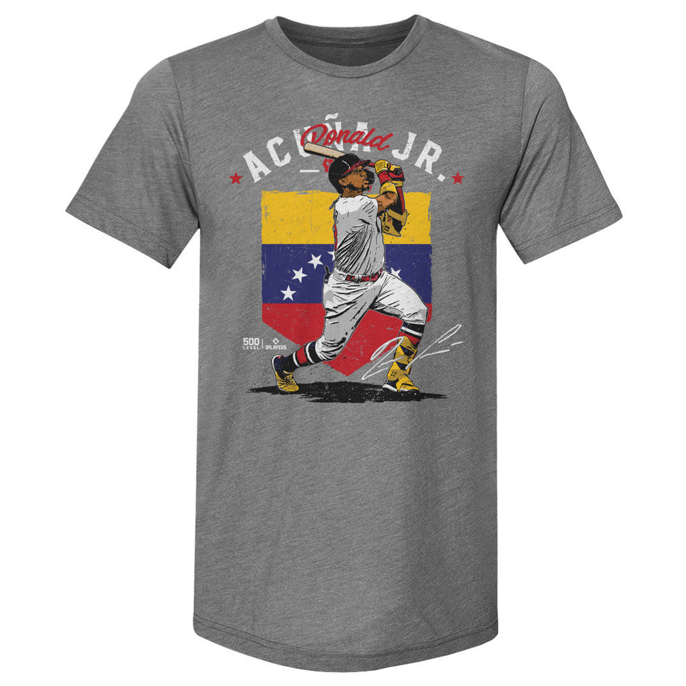 Ronald Acuna Jr. Atlanta Country Flag WHT
