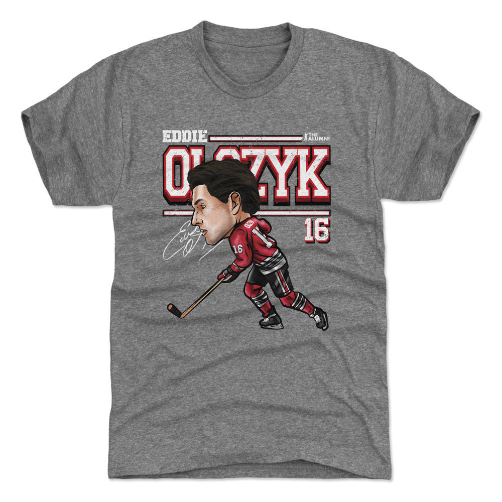Eddie Olczyk Chicago Cartoon WHT