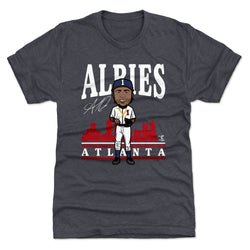 Ozzie Albies Toon R WHT (ONLINE ORDER ONLY)