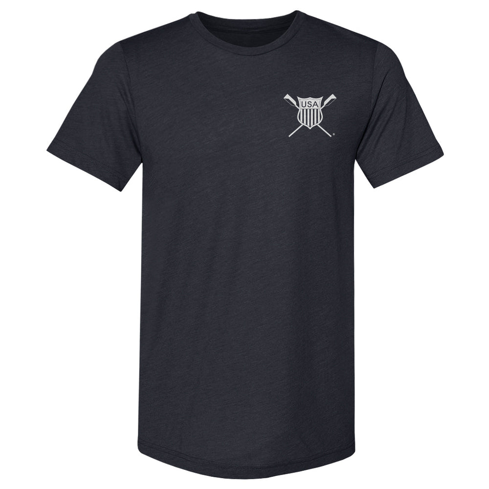 USRowing Emblem Pocket White WHT (ONLINE ORDER ONLY)