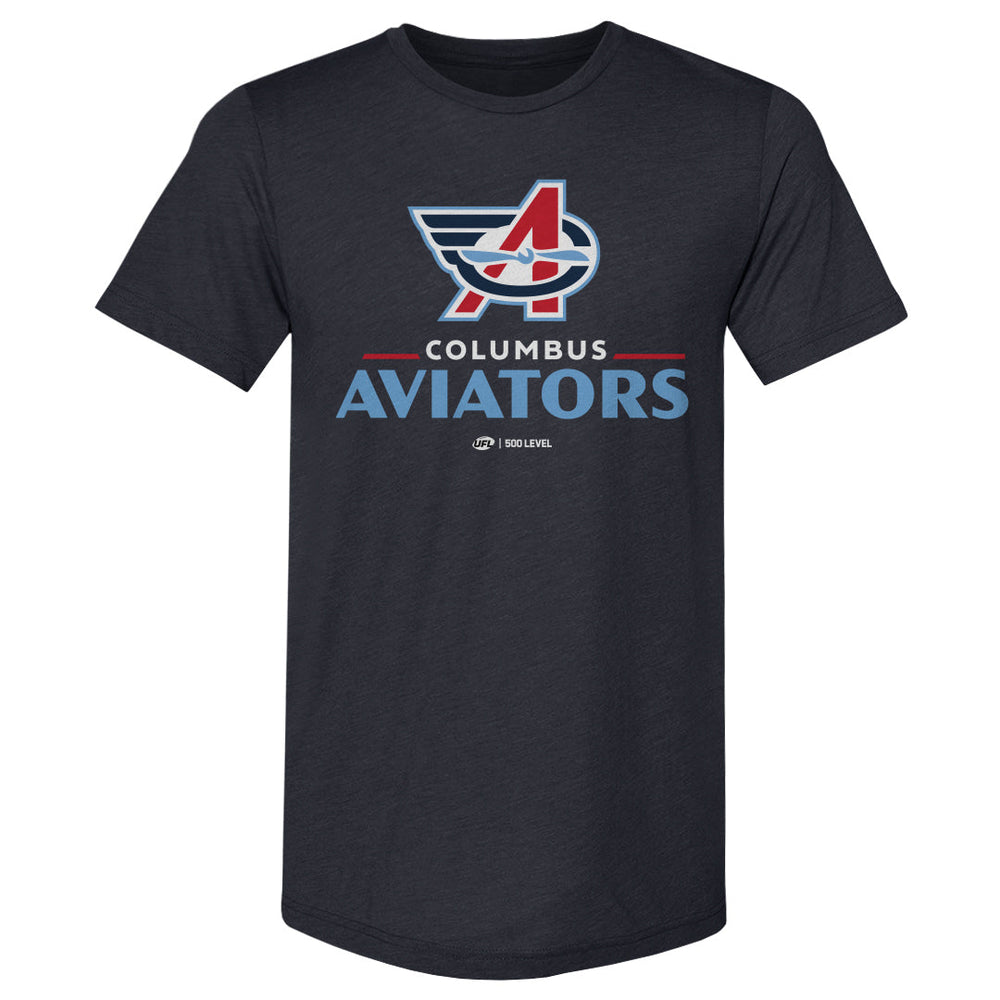 Columbus Aviators Primary Logo WHT (ONLINE ORDER ONLY)