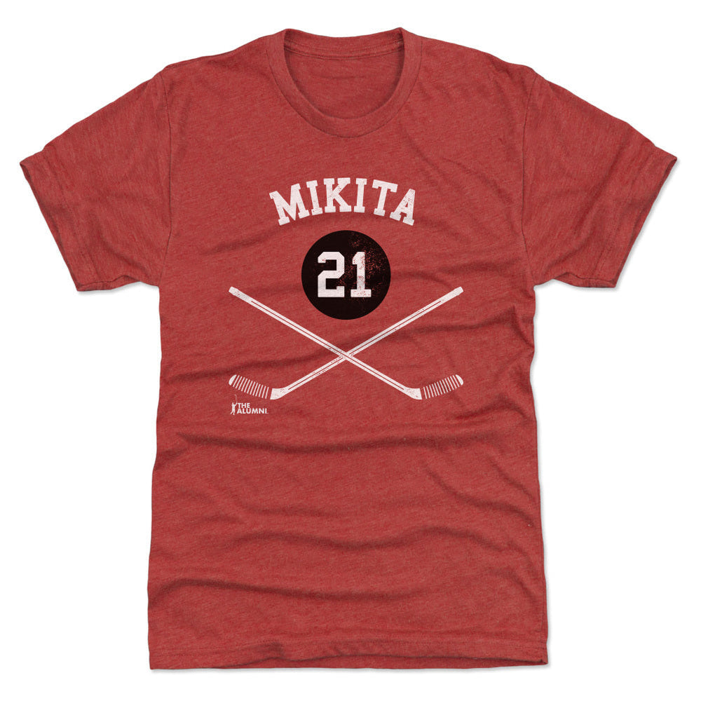 Stan Mikita Chicago 21 Sticks WHT