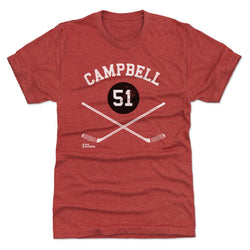 Brian Campbell Chicago 51 Sticks WHT