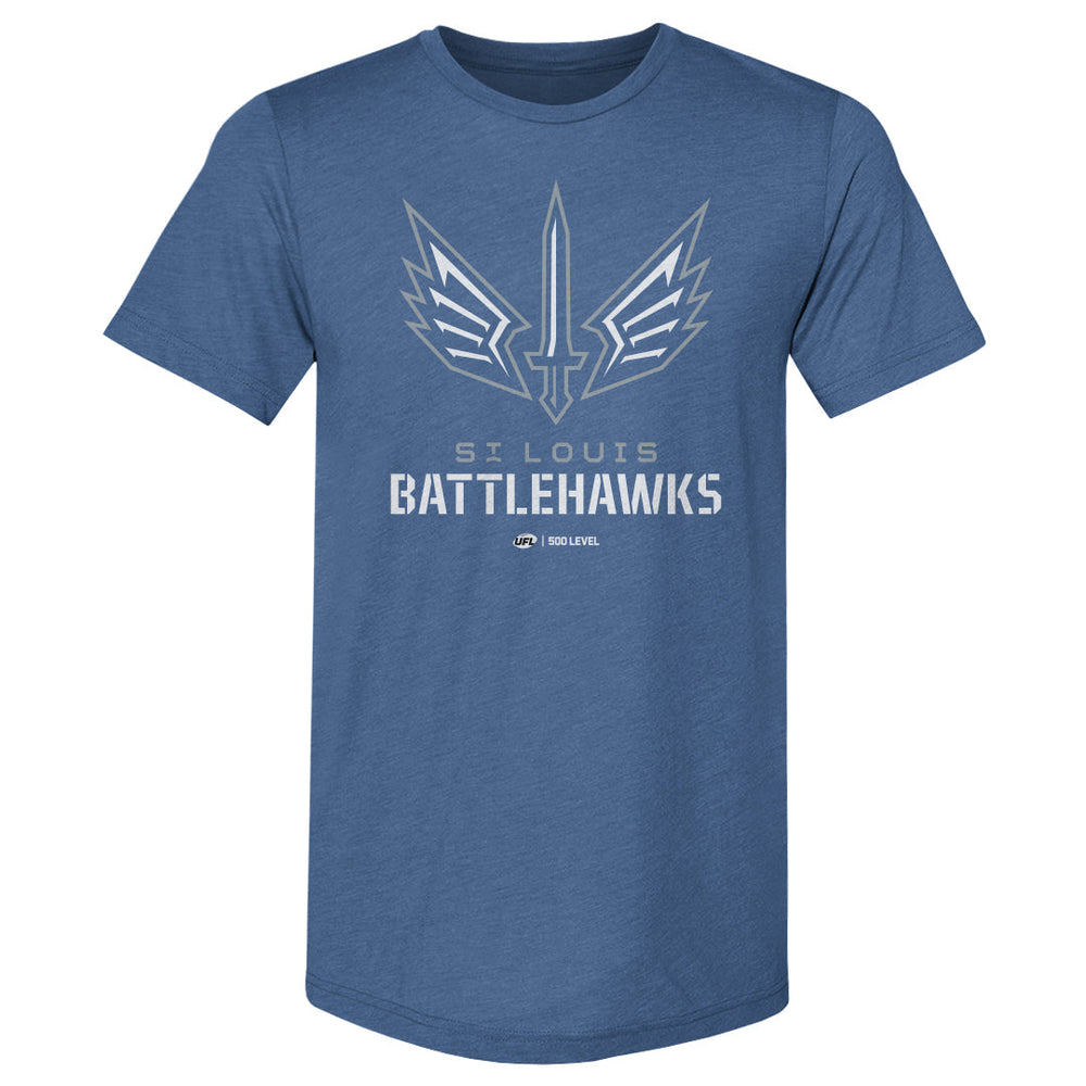 St. Louis Battlehawks Primary Logo WHT (ONLINE ORDER ONLY)