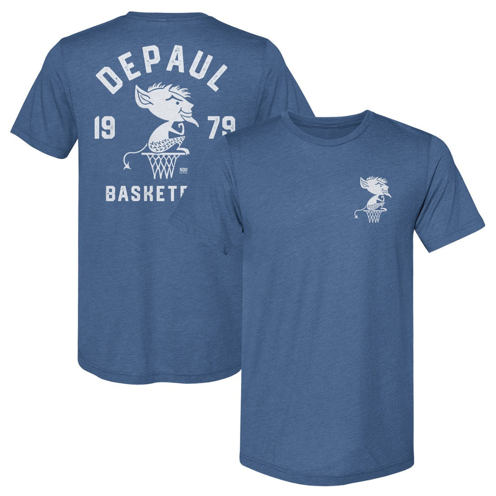 DePaul Blue Demons Basketball 1979 F&B WHT (ONLINE ORDER ONLY)