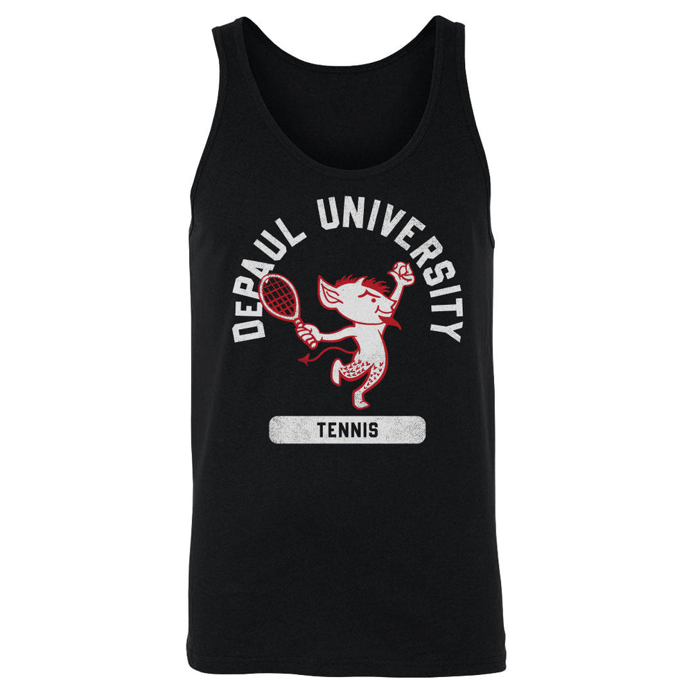 DePaul Blue Demons Mascot Tennis WHT