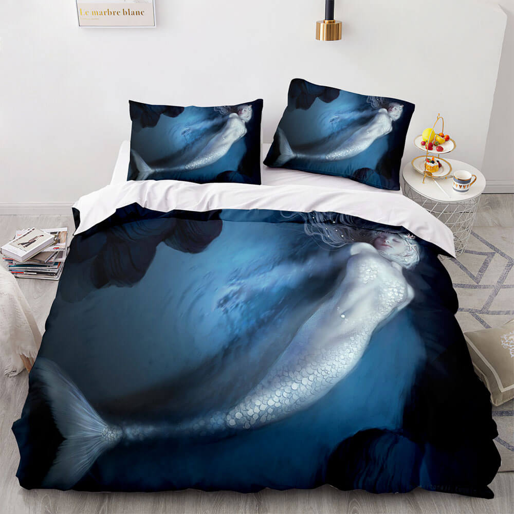 Mermaid Cosplay Bedding Set Kids Quilt Cover (Online Order Only)