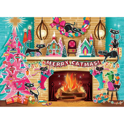 Merry Catmas 500 Piece Jigsaw Puzzle Cobble Hill (ONLINE ORDER ONLY)