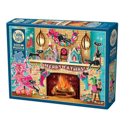 Merry Catmas 500 Piece Jigsaw Puzzle Cobble Hill (ONLINE ORDER ONLY)