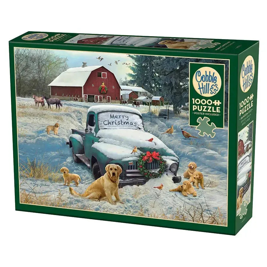 Merry Christmas 1000 Piece Jigsaw Puzzle Cobble Hill (ONLINE ORDER ONLY)