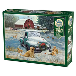 Merry Christmas 1000 Piece Jigsaw Puzzle Cobble Hill (ONLINE ORDER ONLY)