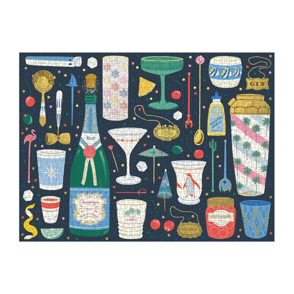Merry Mixer 1000 Piece Jigsaw Puzzle Galison (ONLINE ORDER ONLY)