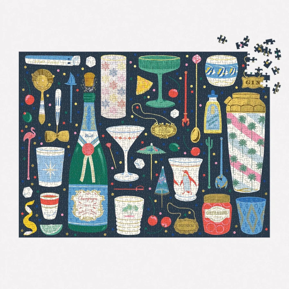 Merry Mixer 1000 Piece Jigsaw Puzzle Galison (ONLINE ORDER ONLY)