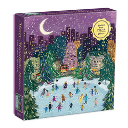 Merry Moonlight Skaters 500 Piece Jigsaw Puzzle Galison (ONLINE ORDER ONLY)