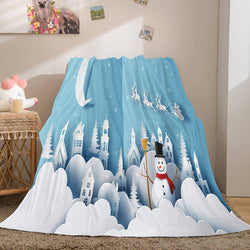 Merry Christmas Flannel Fleece Blanket (Online Order Only)