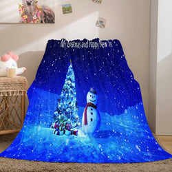 Merry Christmas Flannel Fleece Blanket (Online Order Only)