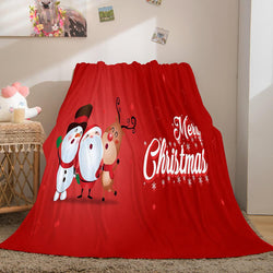 Merry Christmas Flannel Fleece Blanket (Online Order Only)