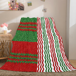 Merry Christmas Flannel Blanket Throw Blanket (Online Order Only)