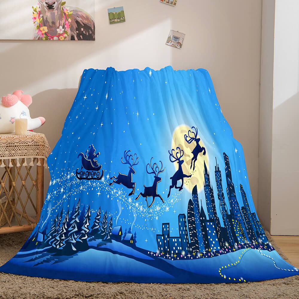 Merry Christmas Flannel Fleece Blanket (Online Order Only)
