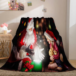 Merry Christmas Flannel Fleece Blanket (Online Order Only)