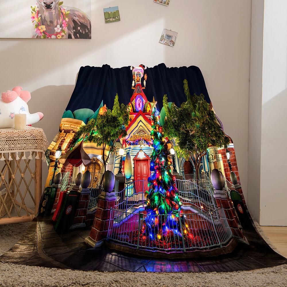 Merry Christmas Flannel Fleece Blanket (Online Order Only)