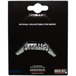 Metallica Band 3D Logo Pewter Pin (ONLINE ORDER ONLY)