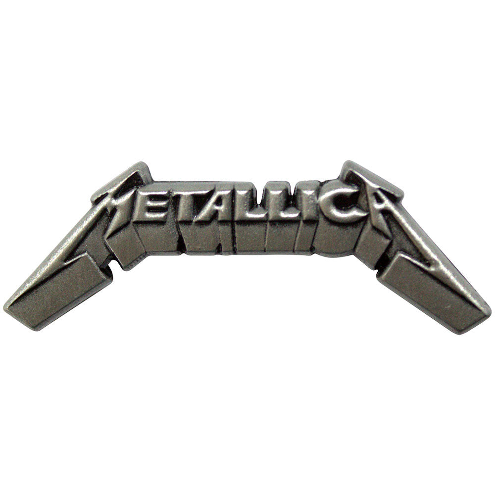 Metallica Band 3D Logo Pewter Pin (ONLINE ORDER ONLY)