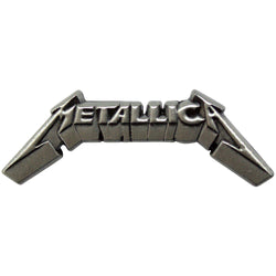 Metallica Band 3D Logo Pewter Pin (ONLINE ORDER ONLY)